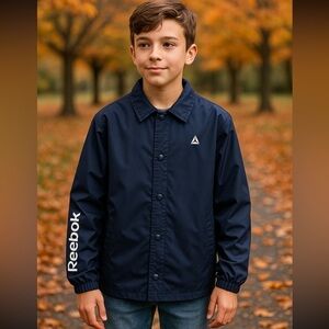 Reebok Kids Lightly Lined Jacket Size XL (18-20) Blue NWT